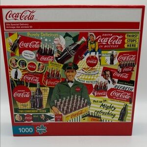 NIB Coca-Cola 50s Special Delivery Buffalo Jigsaw Puzzle 1000 Pieces